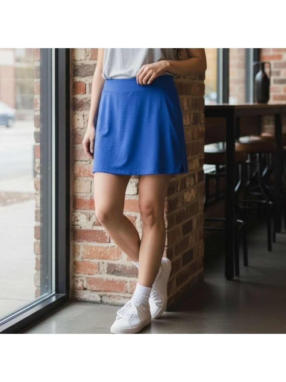 Colada Skort Blue Spandex Large